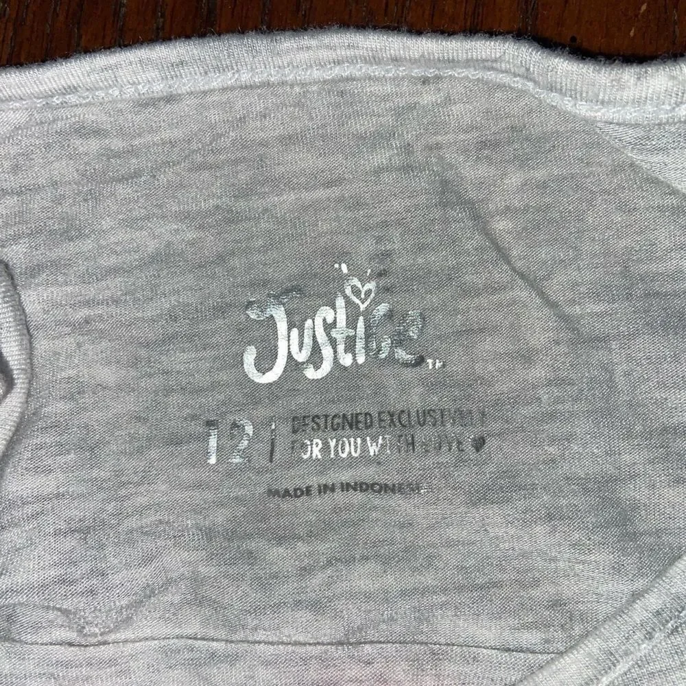 Girls justice sparkly tee